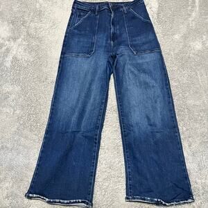 Just Black Denim Jeans Womens 31 (31x27) Wide Leg High Rise USA